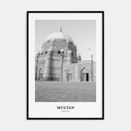 Multan Portrait B&W Poster