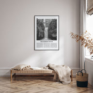 Multnomah County Travel B&W Poster