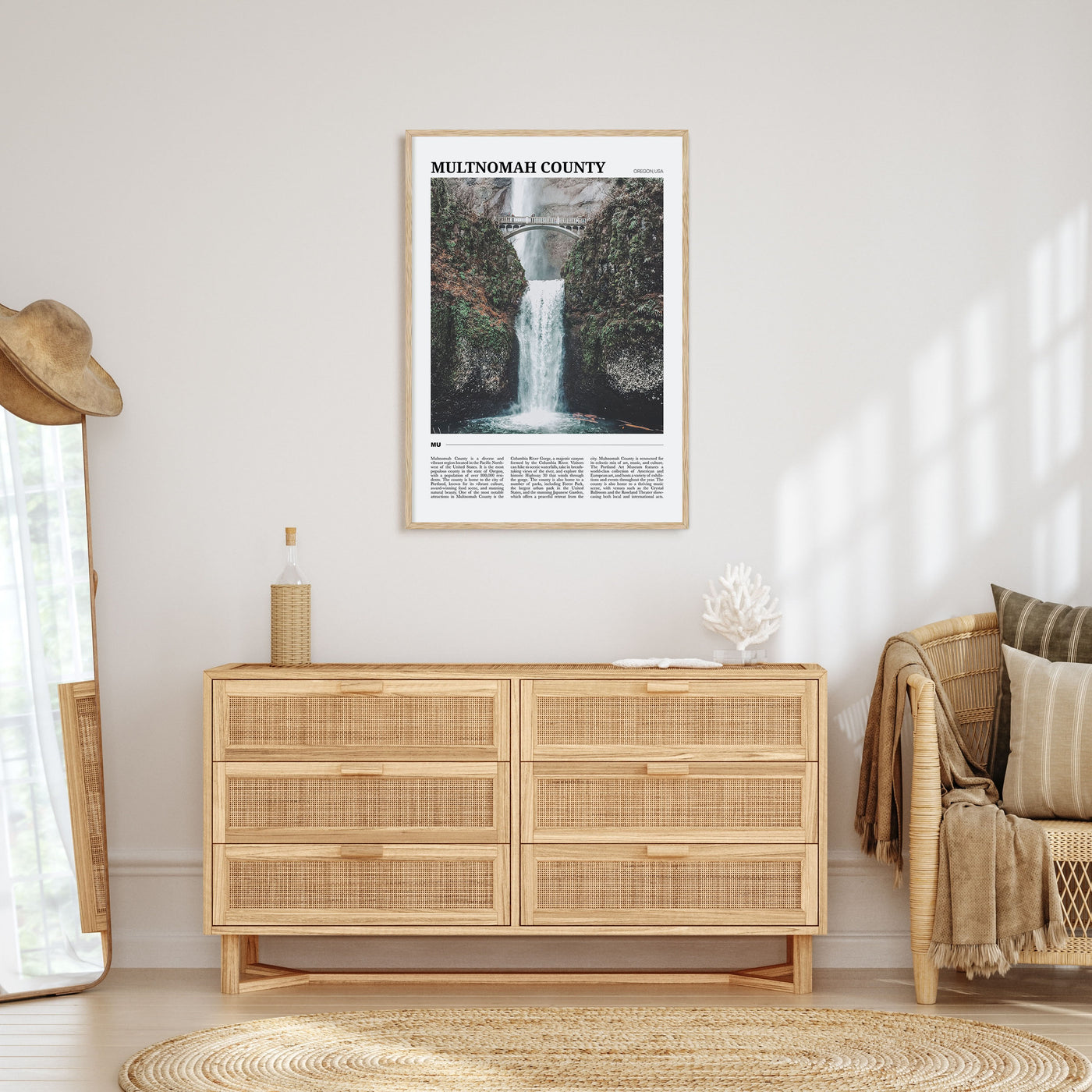 Multnomah County Travel Color Poster