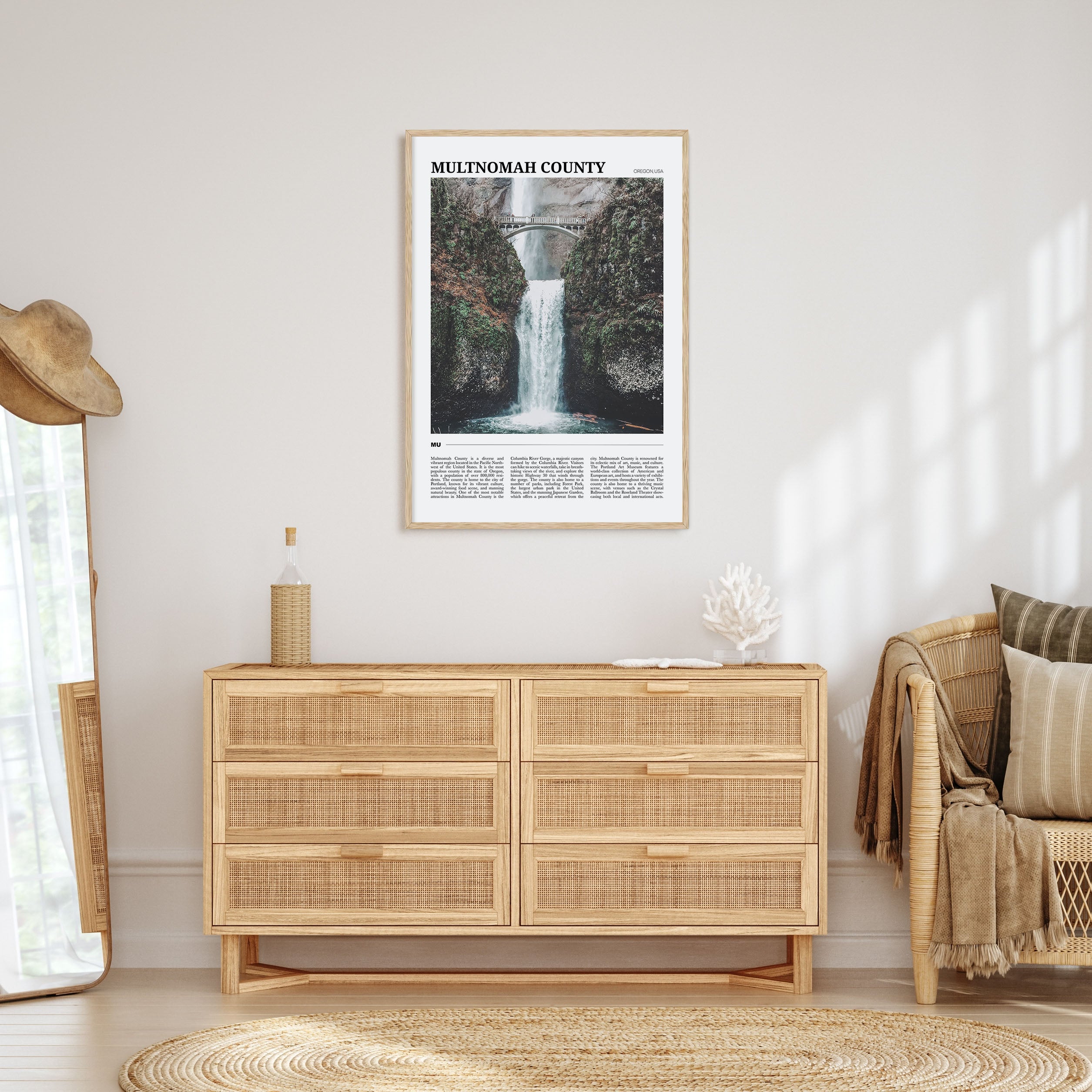 Multnomah County Travel Color Poster