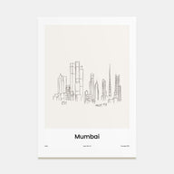 Mumbai Drawn Poster