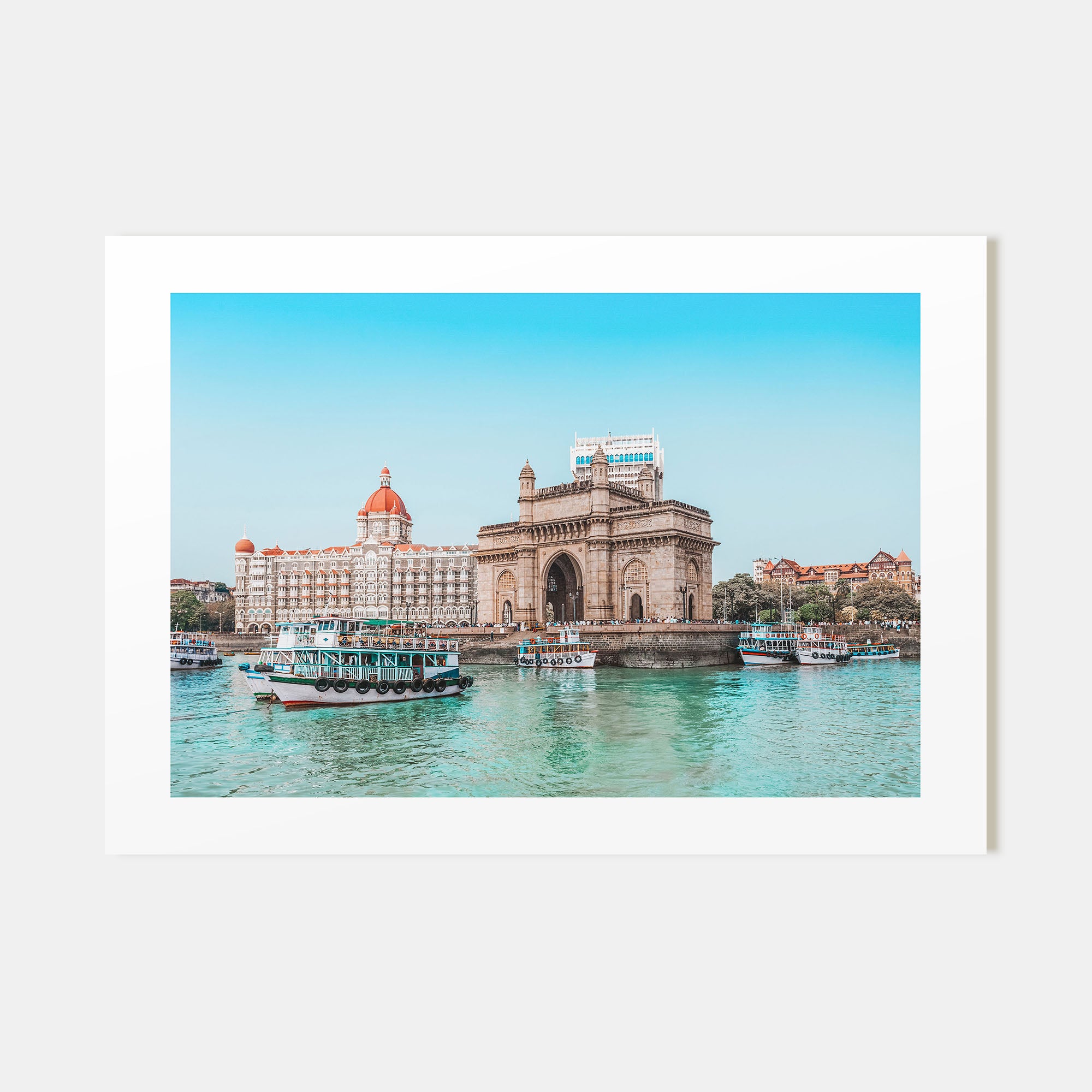 Mumbai Landscape Color Poster
