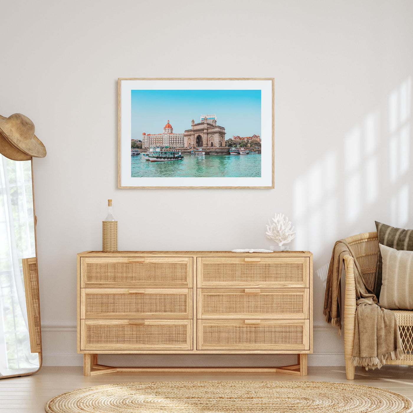 Mumbai Landscape Color Poster