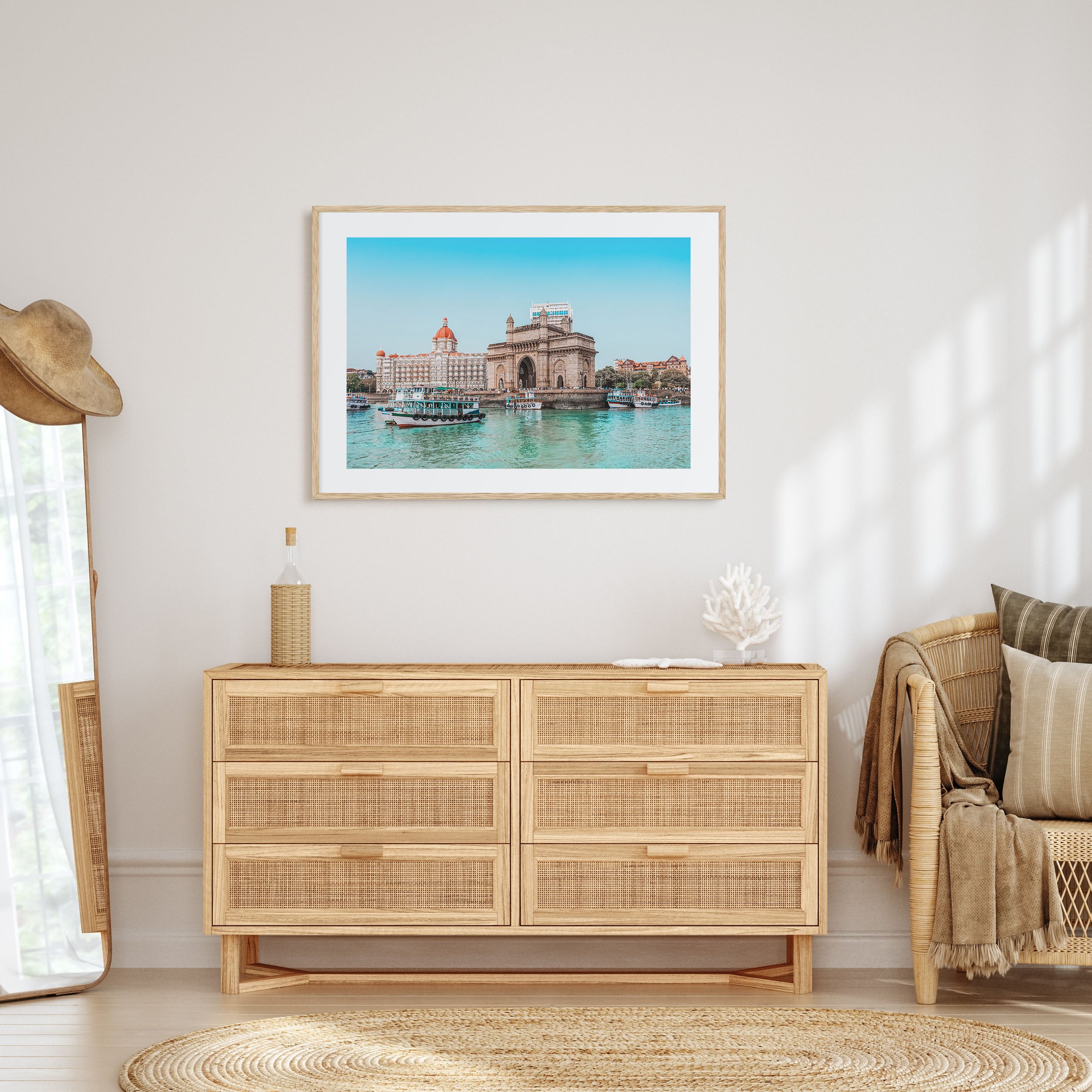 Mumbai Landscape Color Poster