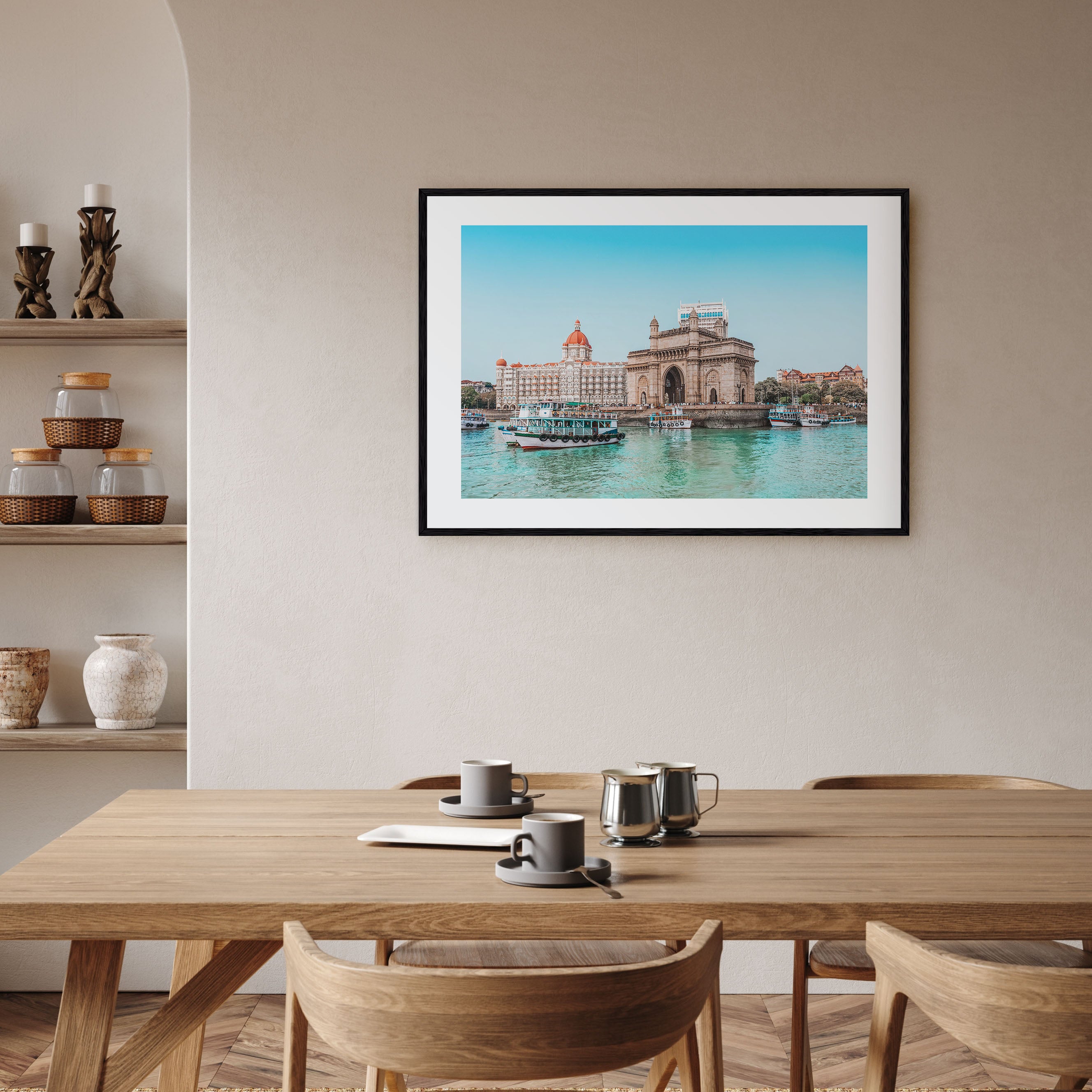 Mumbai Landscape Color Poster