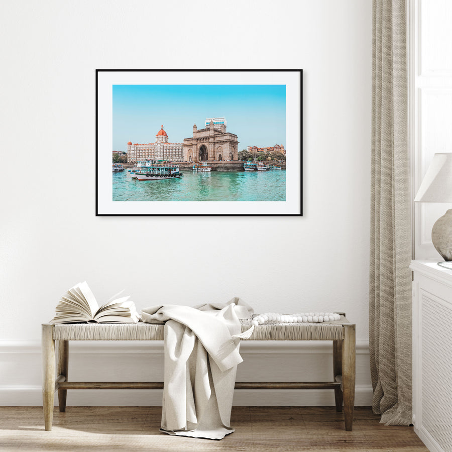 Mumbai Landscape Color Poster