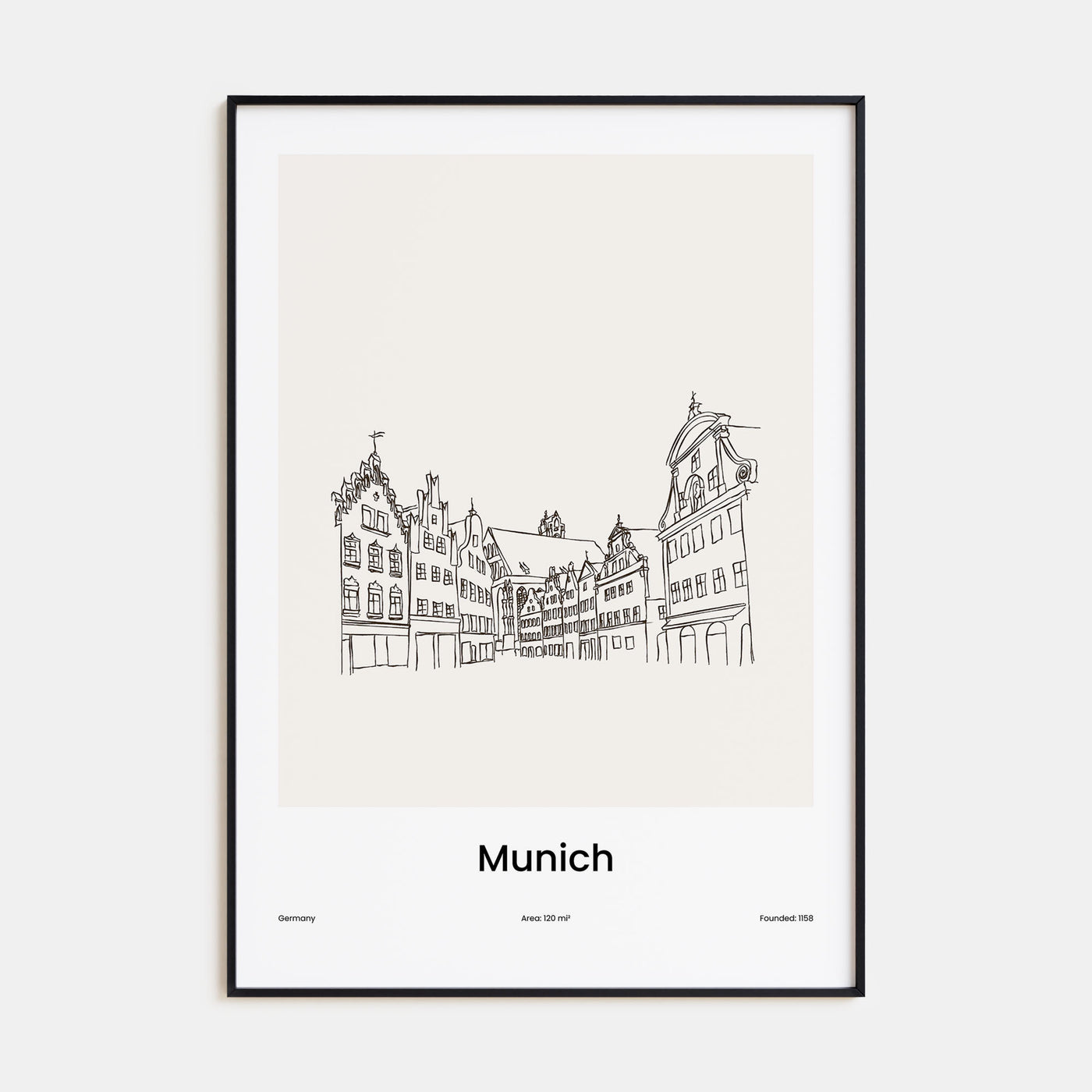 Munich Drawn Poster