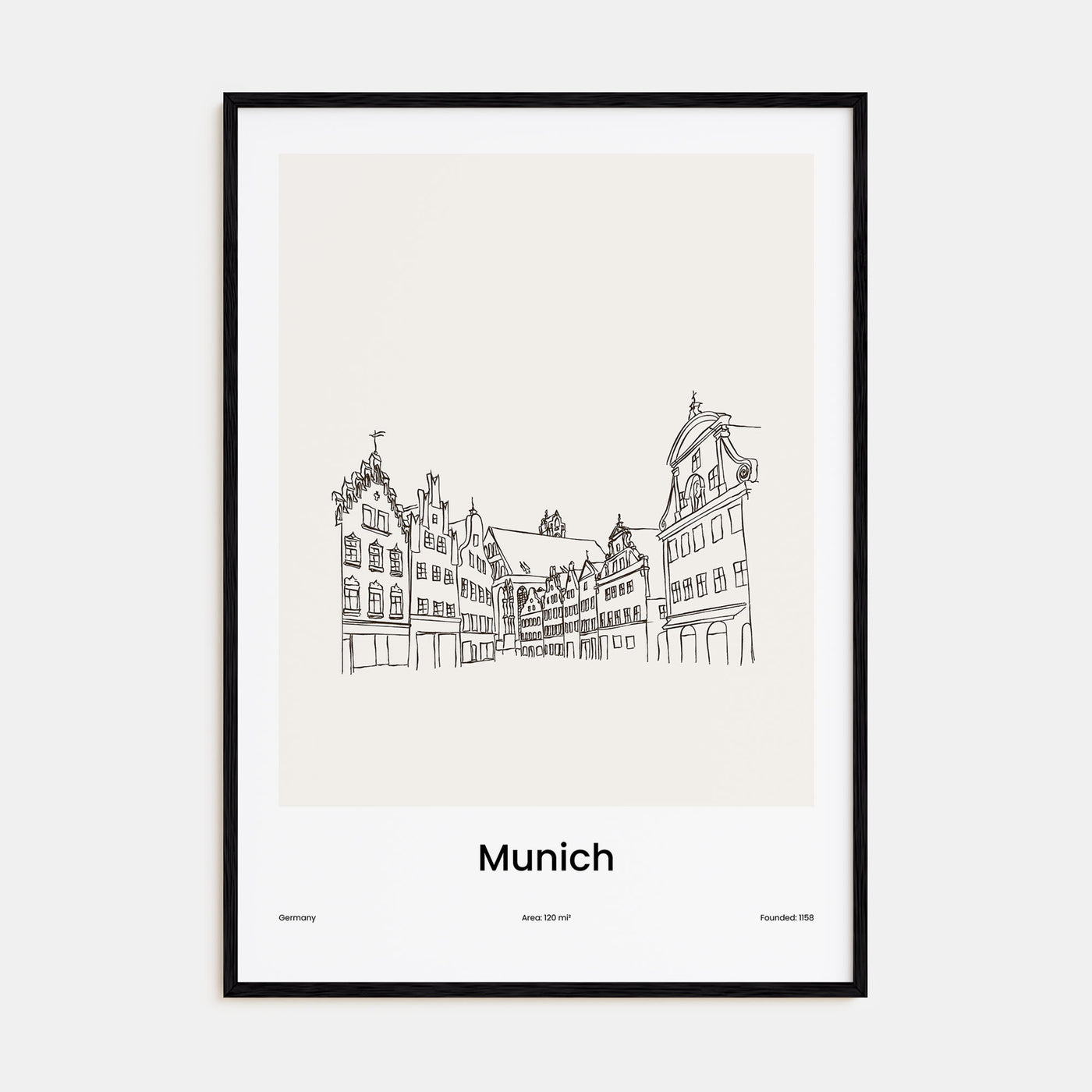 Munich Drawn Poster