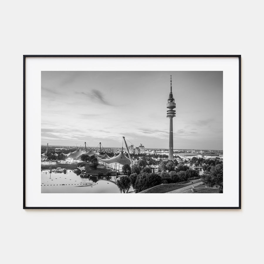 Munich Landscape B&W Poster