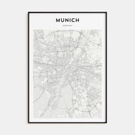 Munich Map Portrait Poster