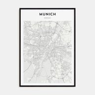 Munich Map Portrait Poster