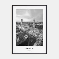 Munich Portrait B&W Poster