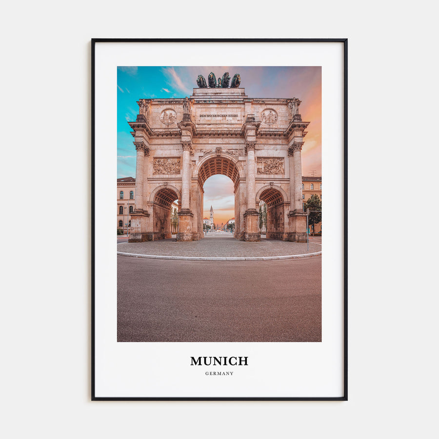 Munich Portrait Color Poster