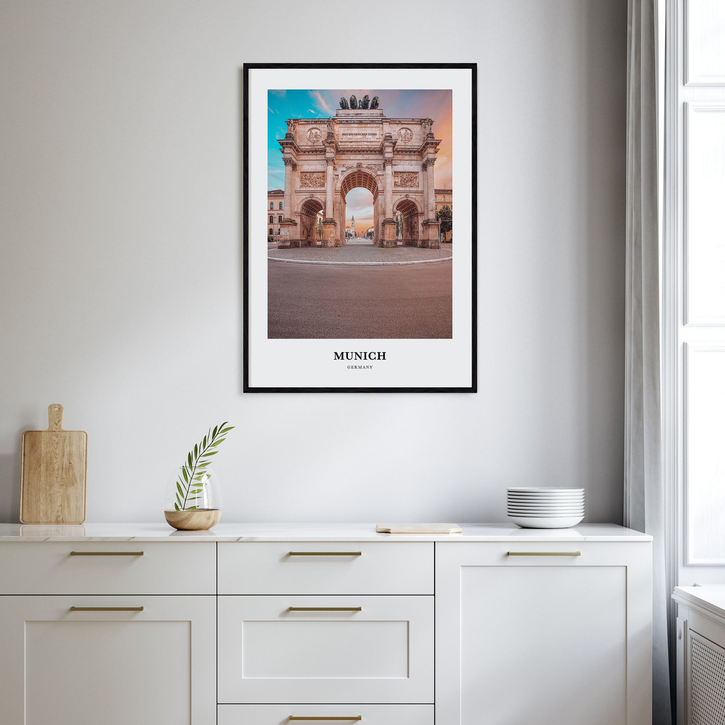 Munich Portrait Color Poster