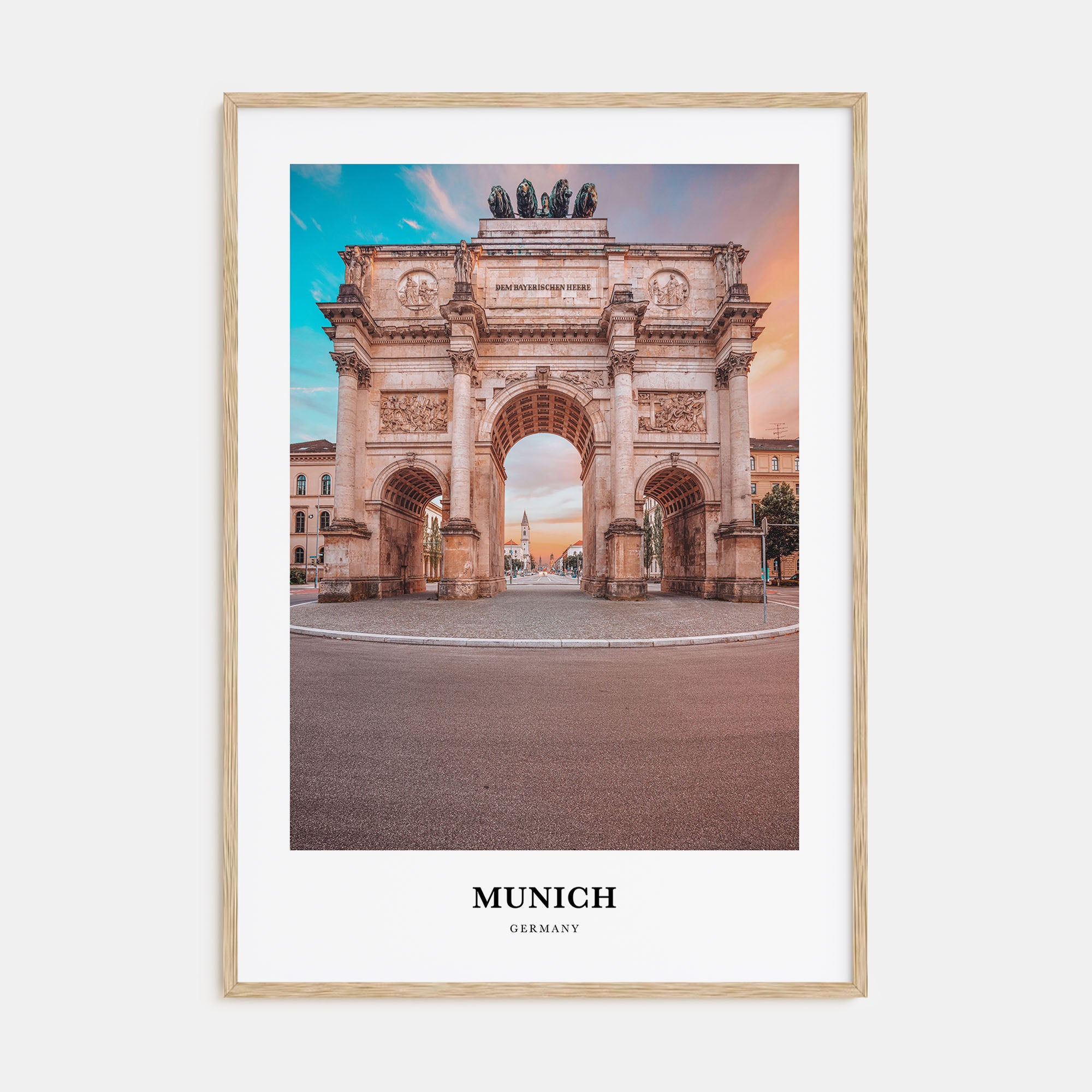Munich Portrait Color Poster