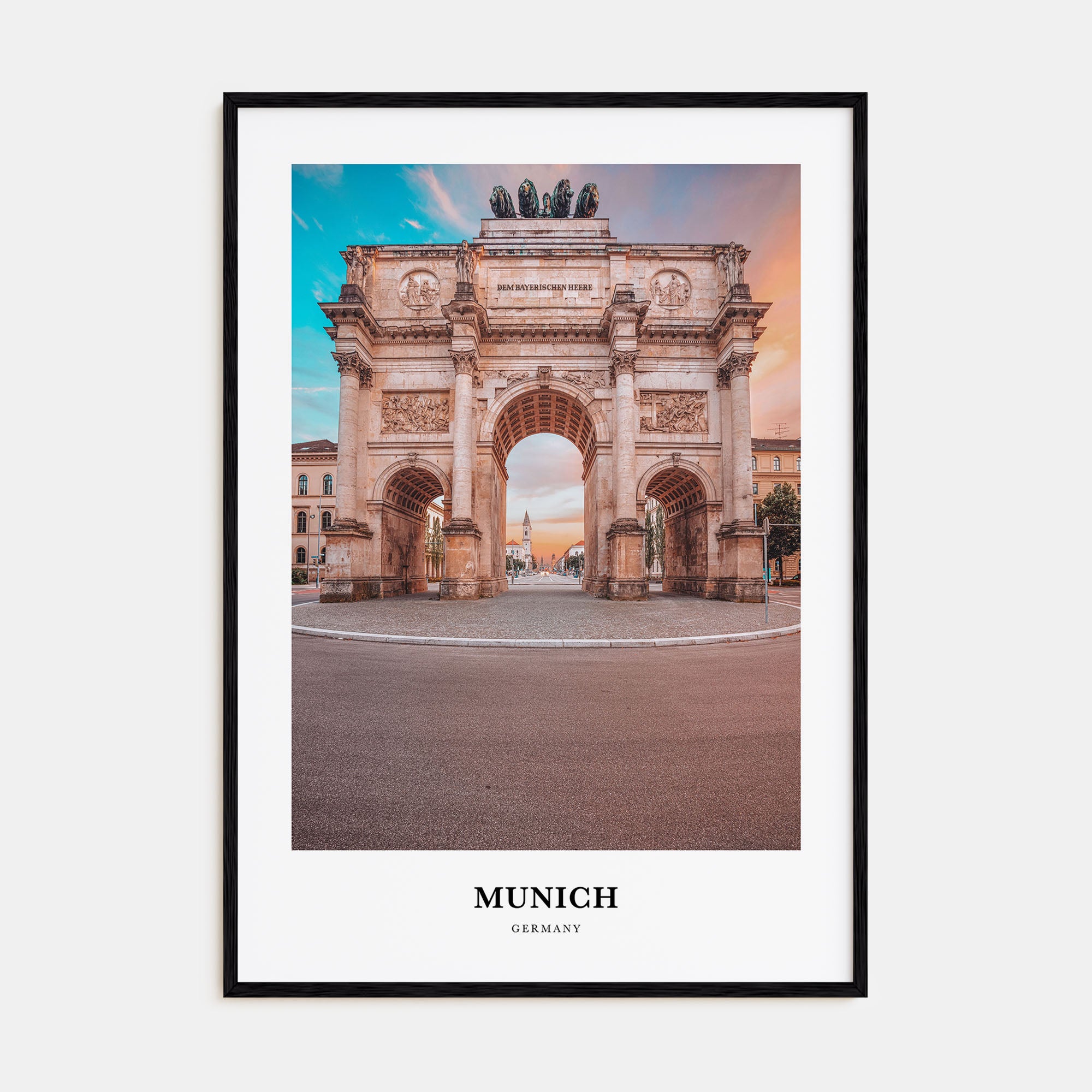 Munich Portrait Color Poster