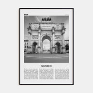 Munich Travel B&W No 2 Poster