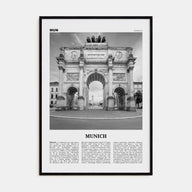 Munich Travel B&W No 2 Poster