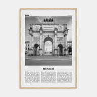 Munich Travel B&W No 2 Poster