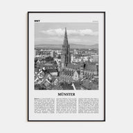 Münster Travel B&W Poster