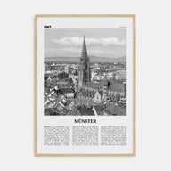 Münster Travel B&W Poster
