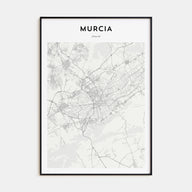 Murcia Map Portrait Poster