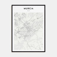 Murcia Map Portrait Poster