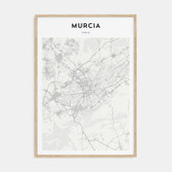 Murcia Map Portrait Poster