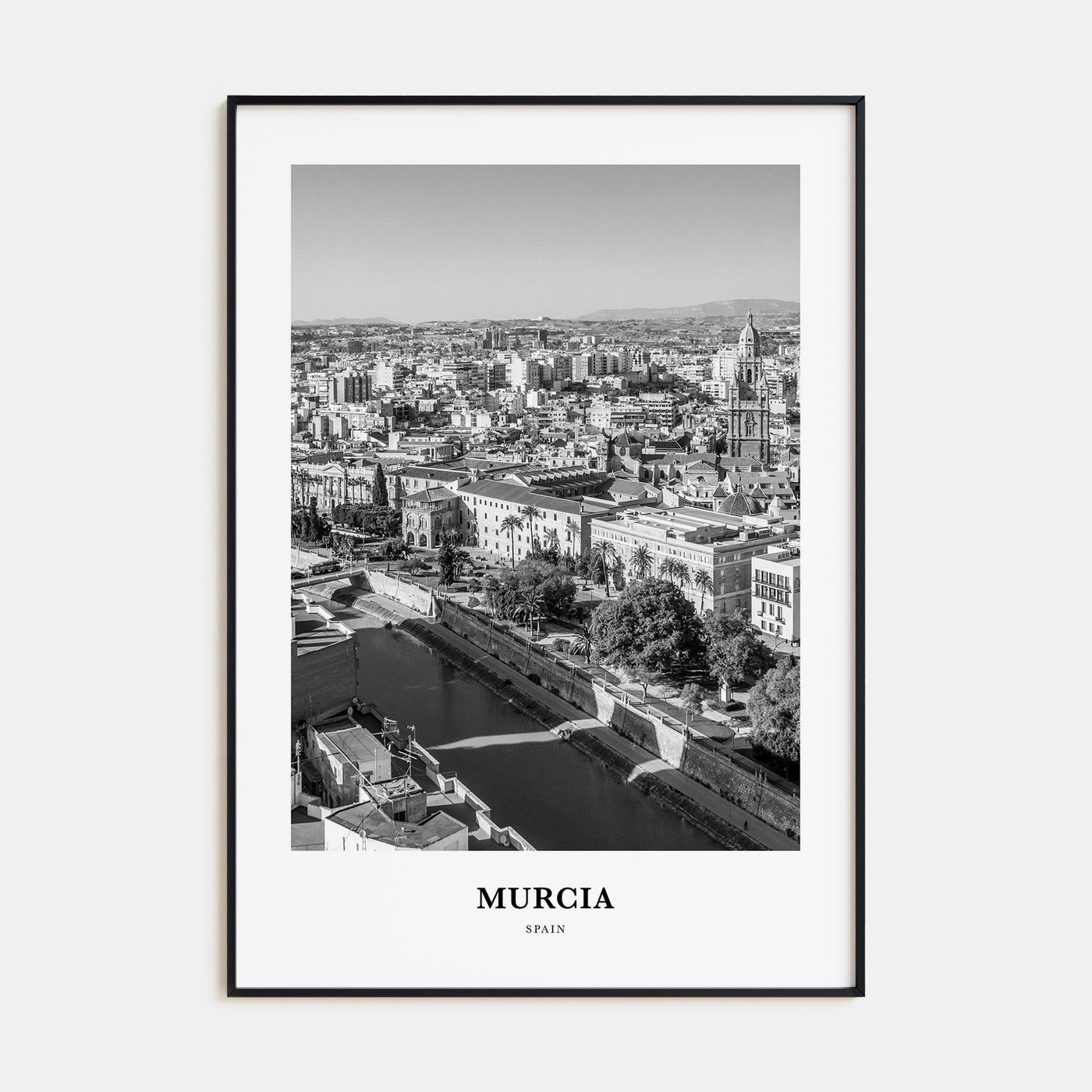 Murcia Portrait B&W Poster