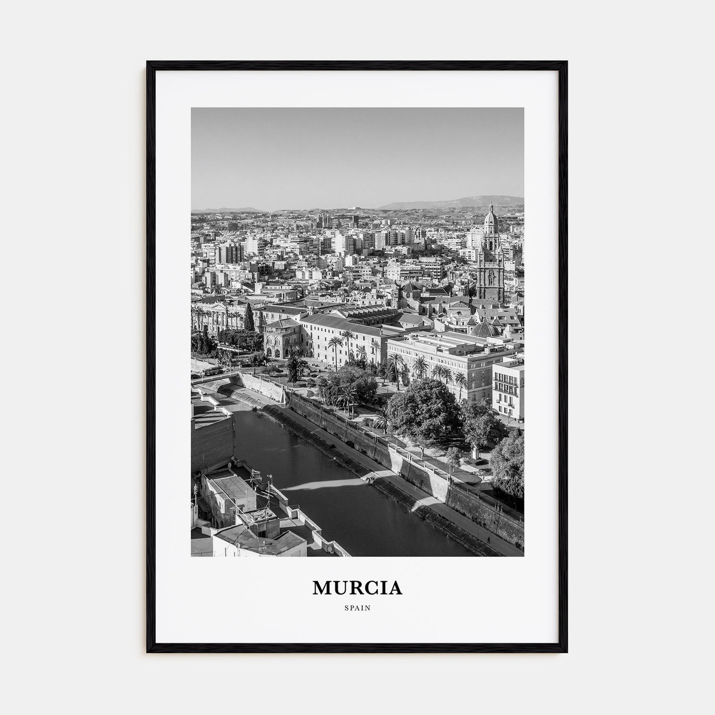 Murcia Portrait B&W Poster