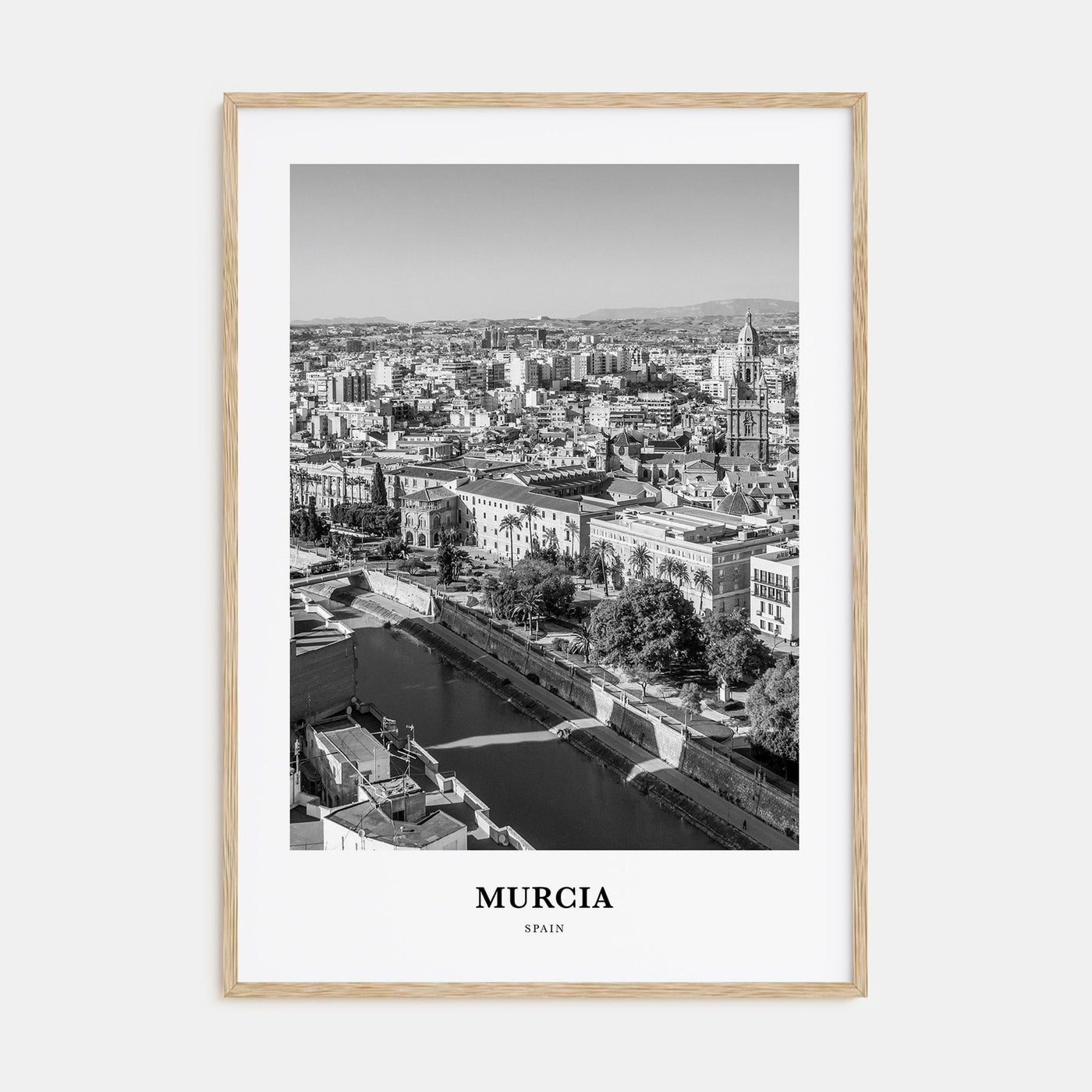 Murcia Portrait B&W Poster