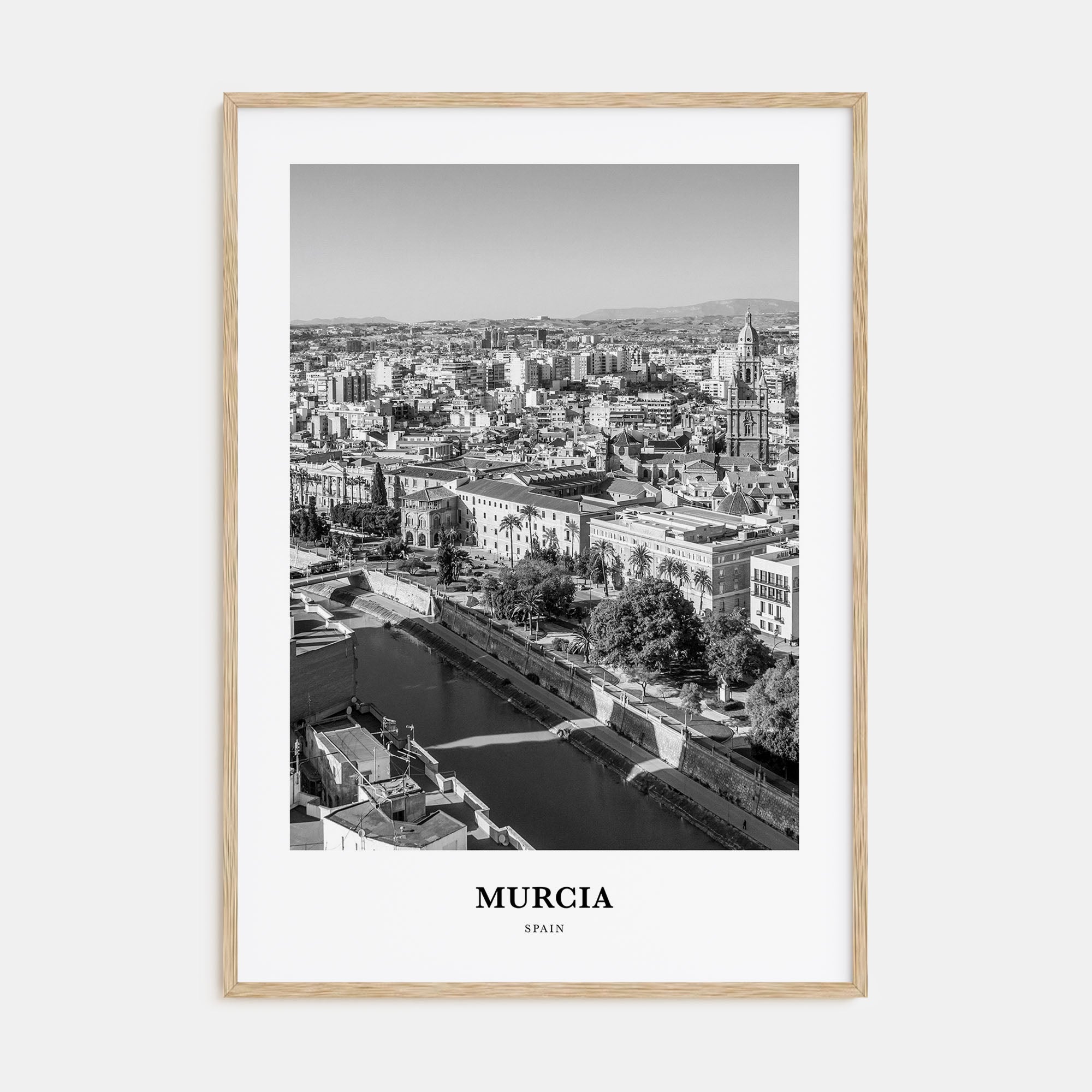 Murcia Portrait B&W Poster