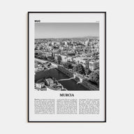 Murcia Travel B&W Poster