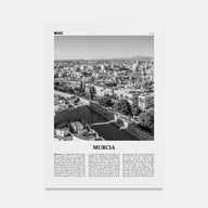 Murcia Travel B&W Poster