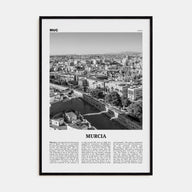 Murcia Travel B&W Poster