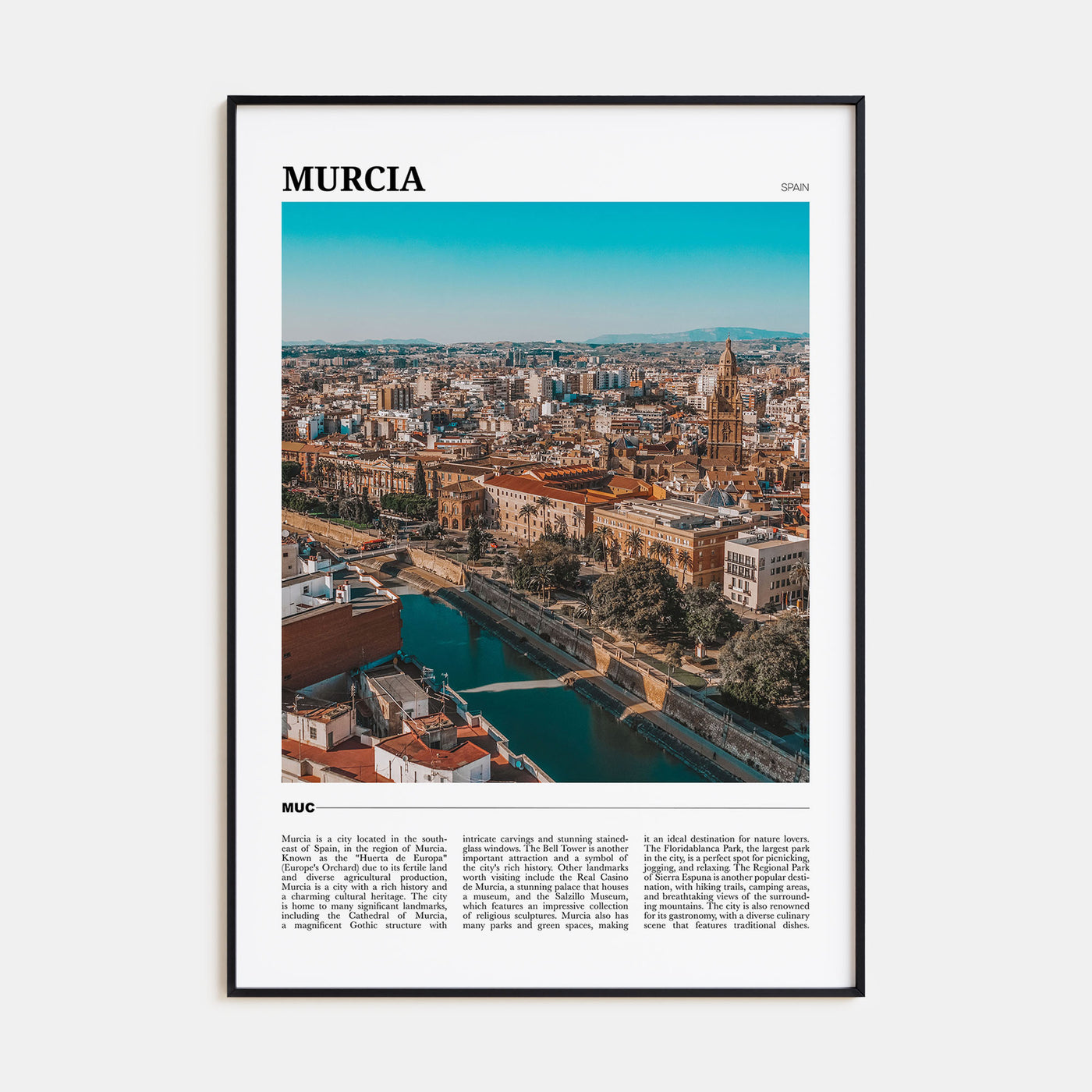 Murcia Travel Color Poster