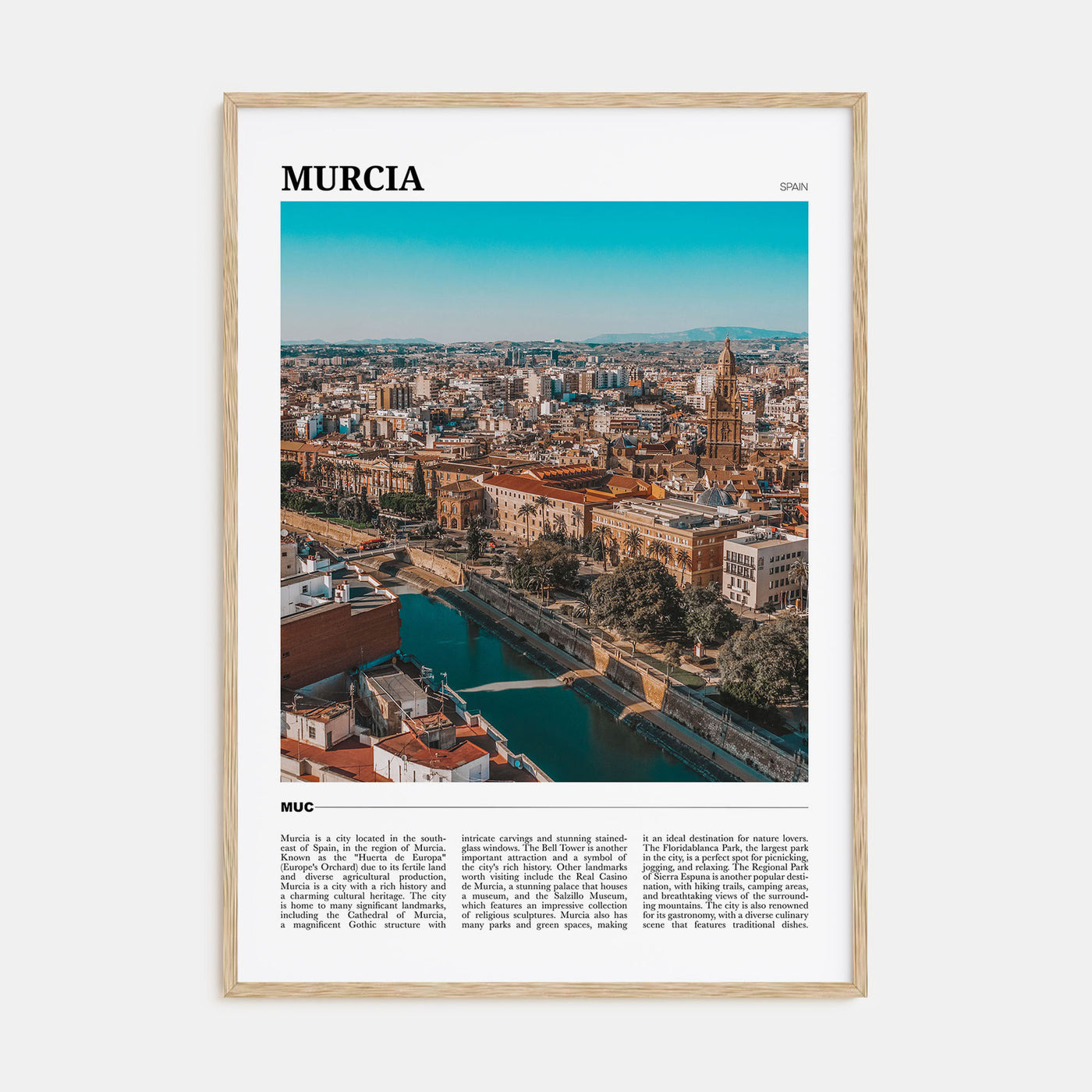 Murcia Travel Color Poster