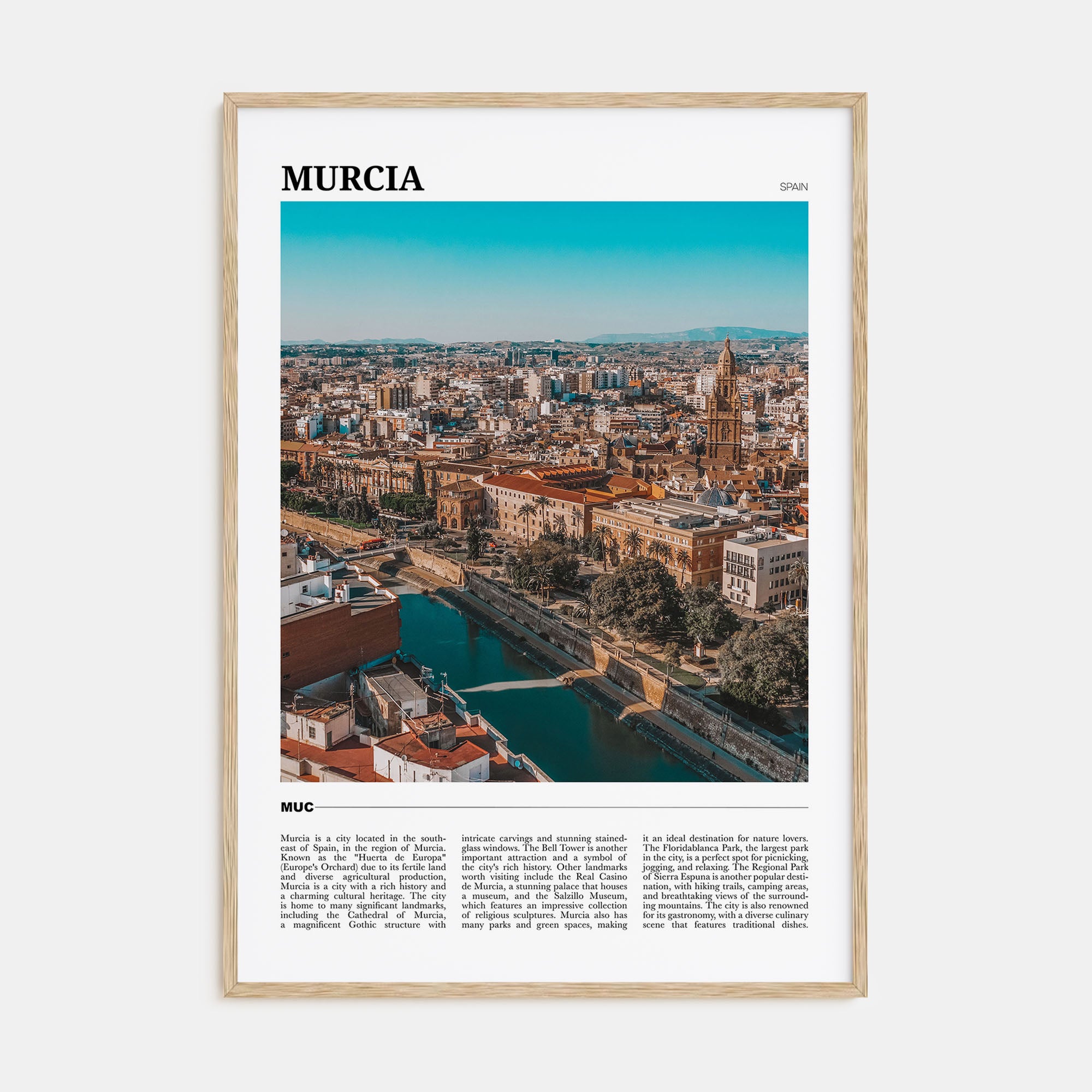 Murcia Travel Color Poster