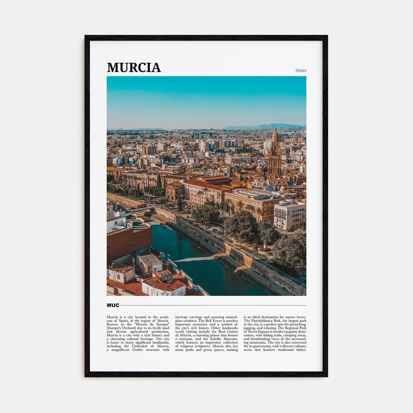 Murcia Travel Color Poster