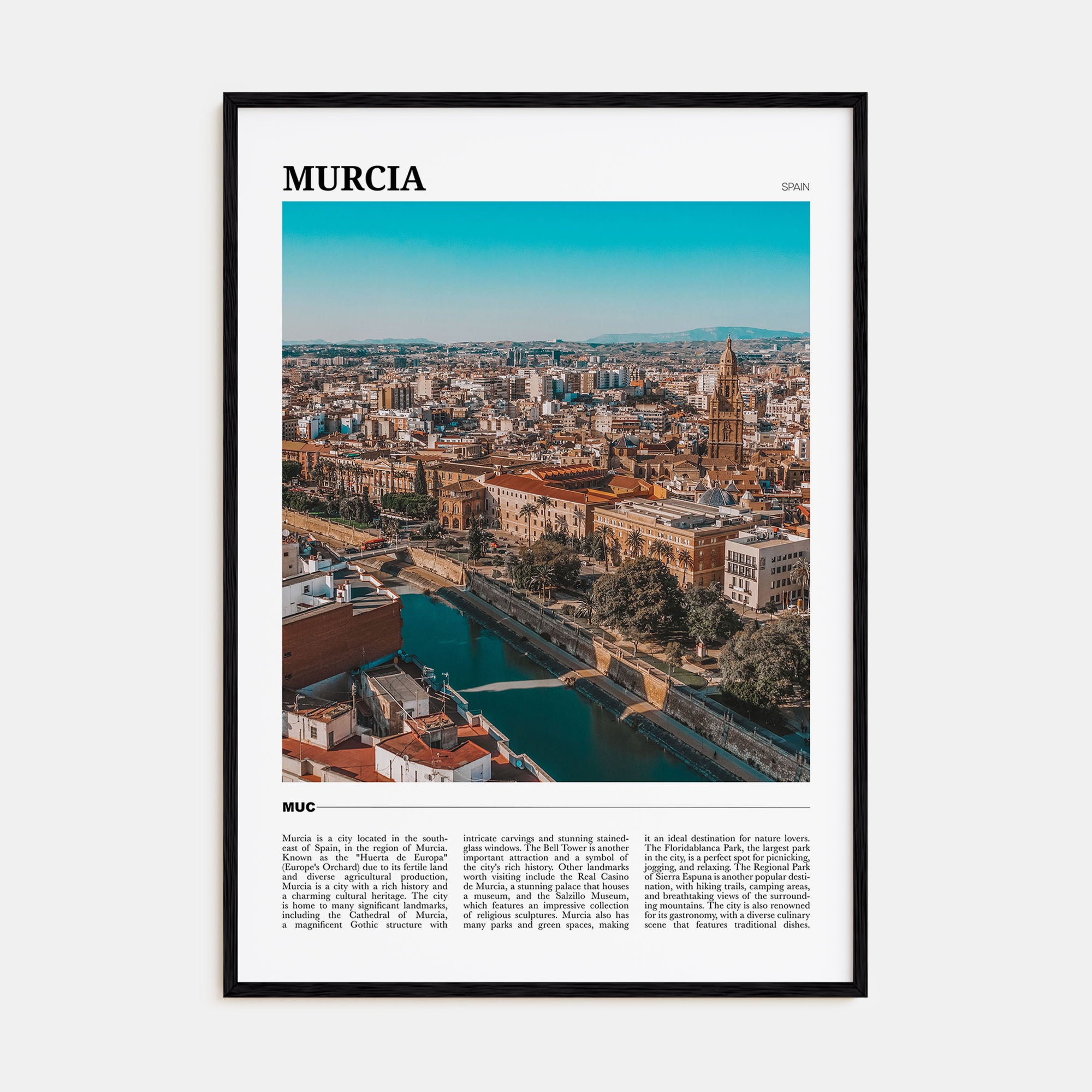 Murcia Travel Color Poster
