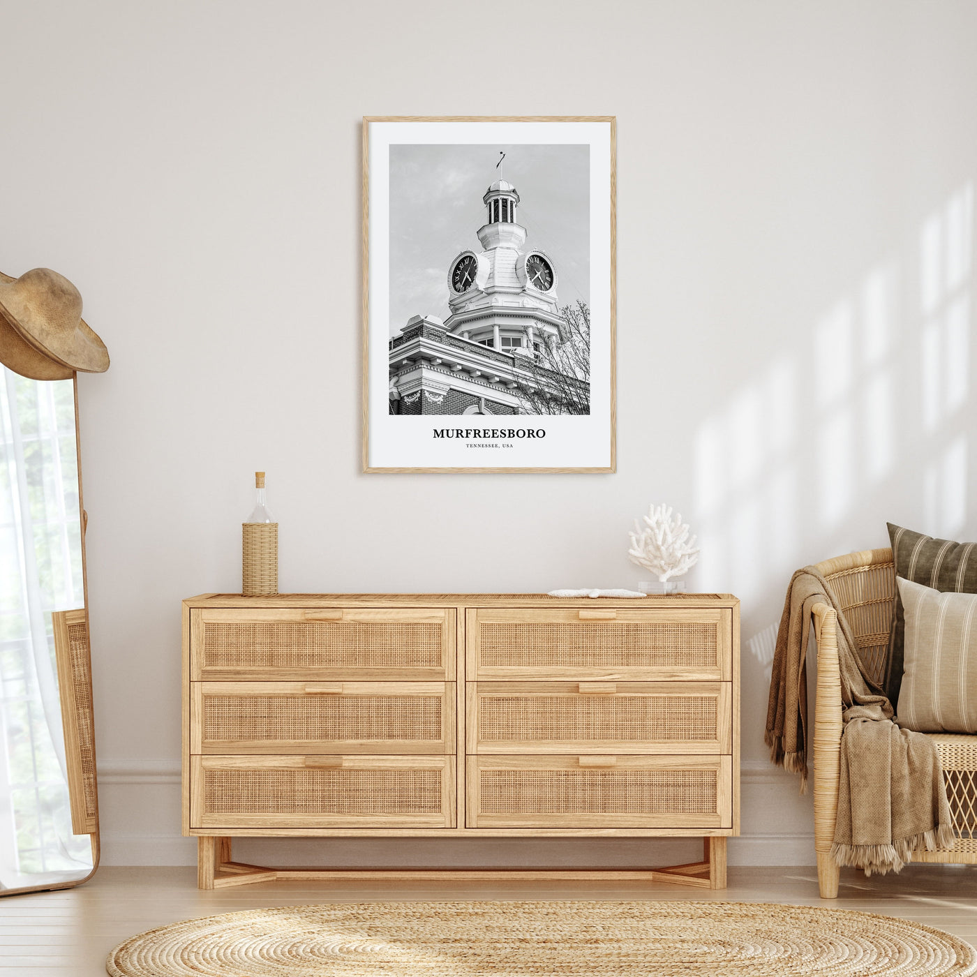 Murfreesboro Portrait B&W Poster