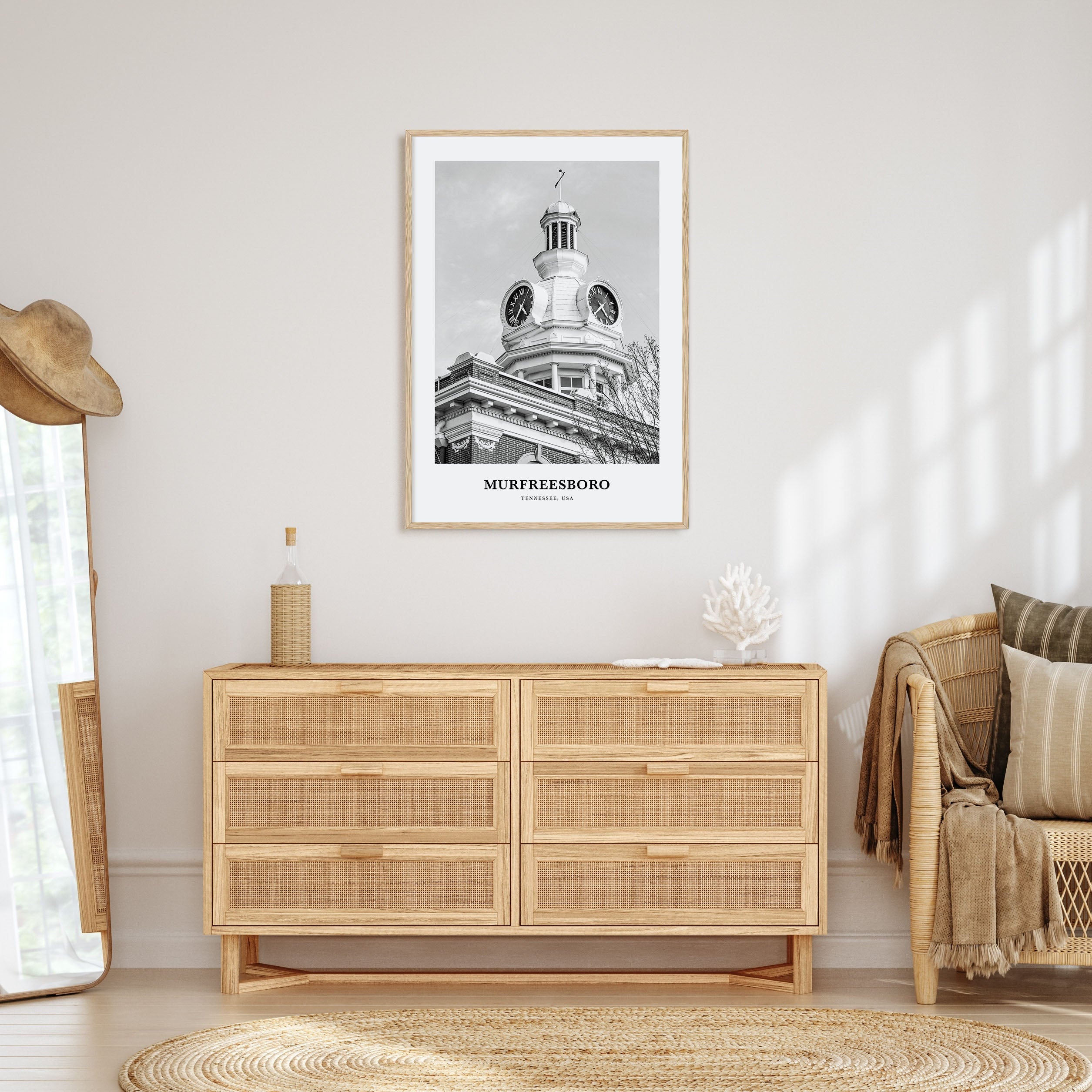 Murfreesboro Portrait B&W Poster