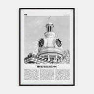 Murfreesboro Travel B&W Poster