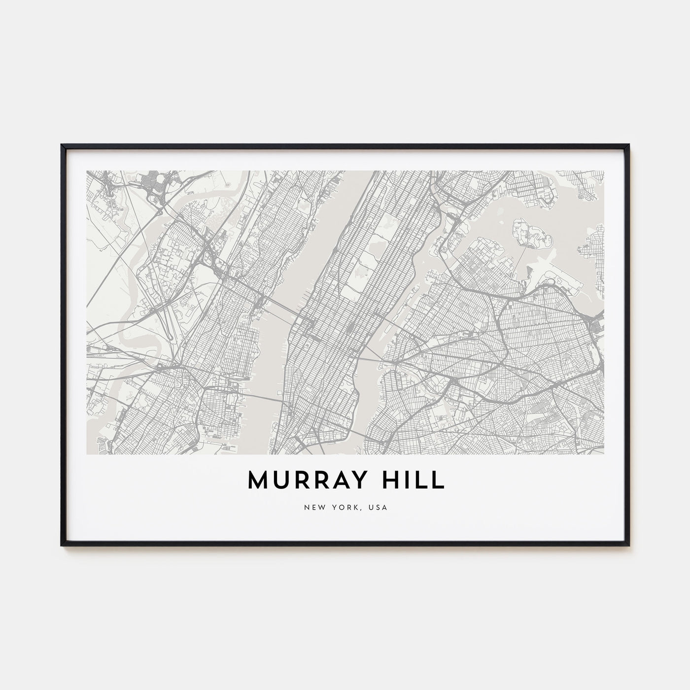Murray Hill Map Landscape Poster