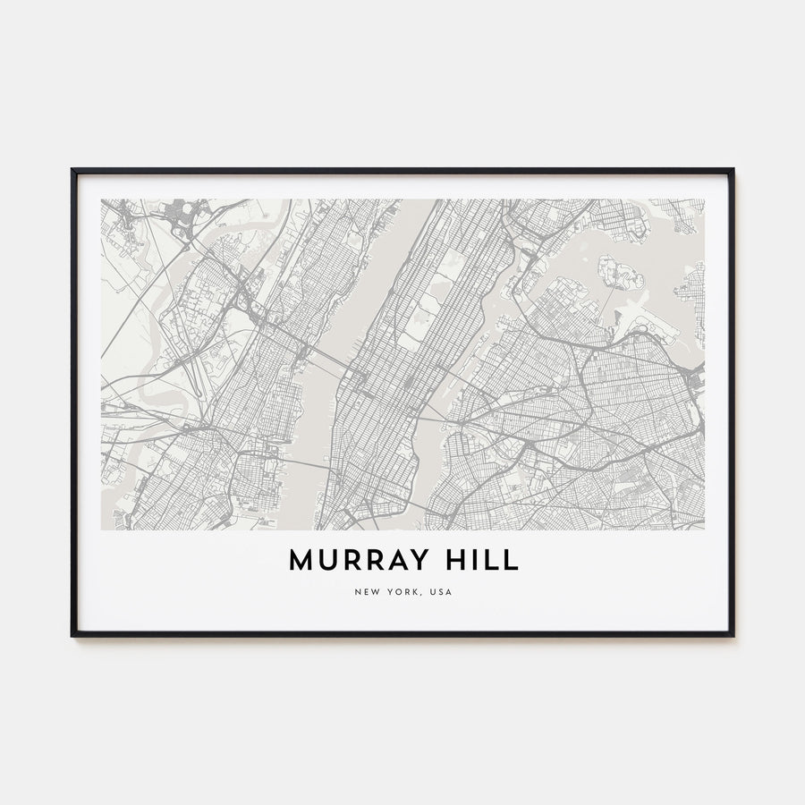 Murray Hill Map Landscape Poster