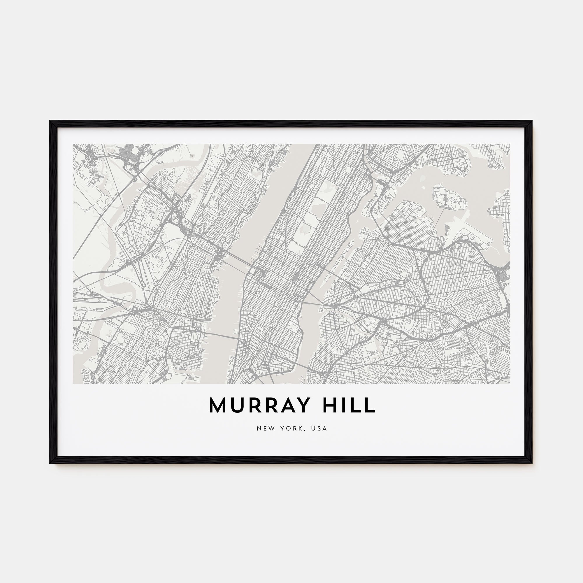 Murray Hill Map Landscape Poster