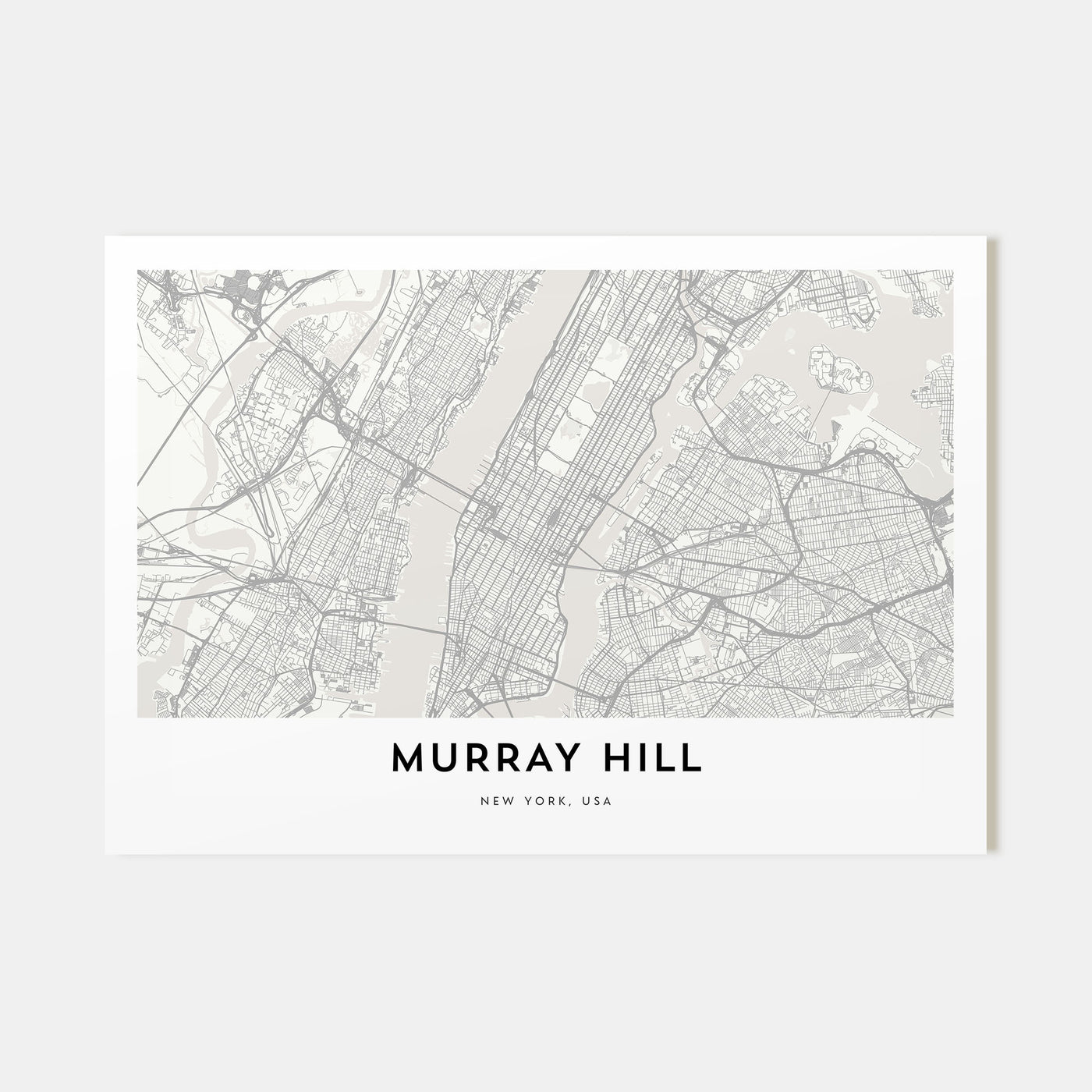 Murray Hill Map Landscape Poster