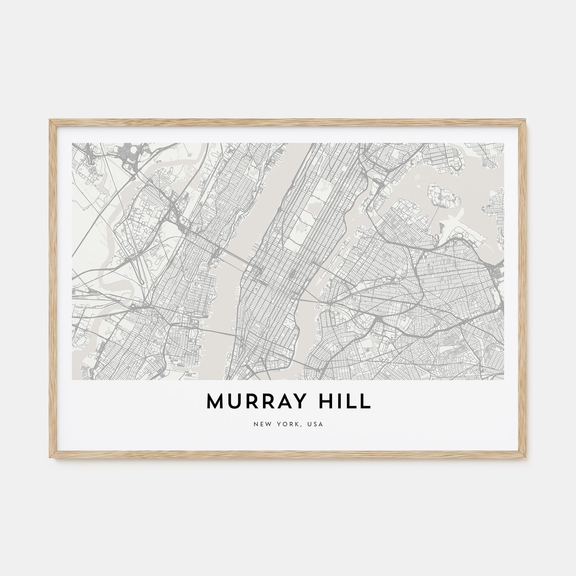 Murray Hill Map Landscape Poster