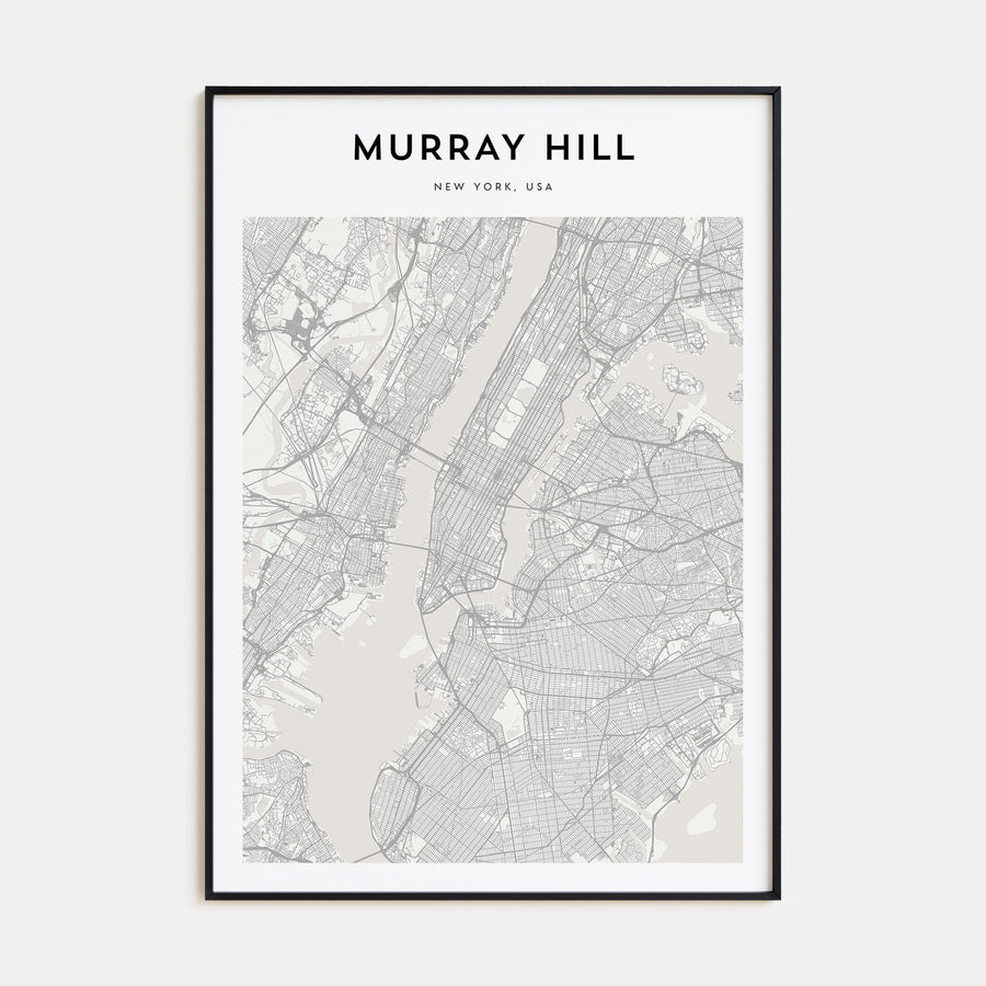 Murray Hill Map Portrait Poster