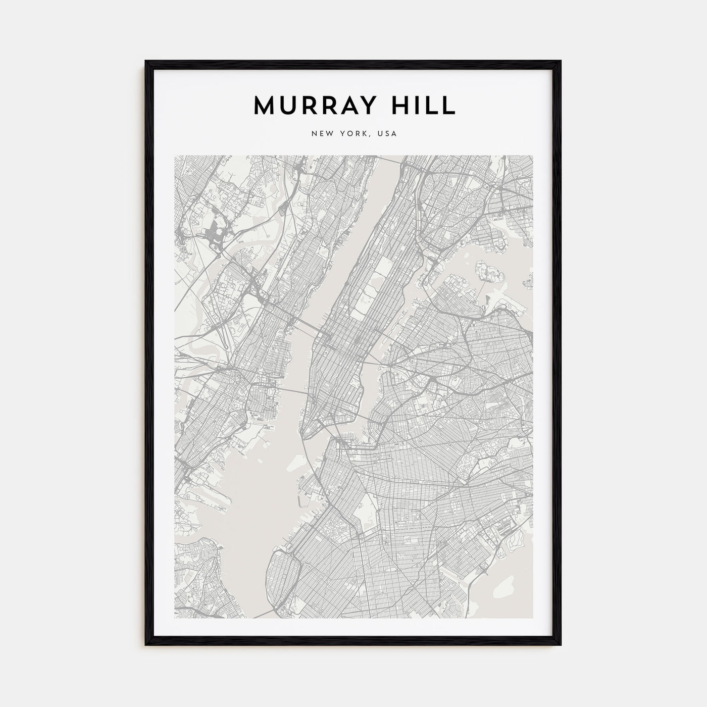 Murray Hill Map Portrait Poster